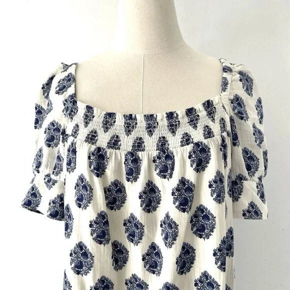 J Crew Smocked Mini Dress Size M - Picture 8 of 10